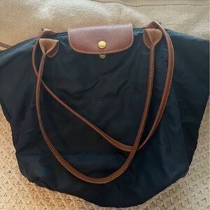 Longchamp Large Navy Tote Bag